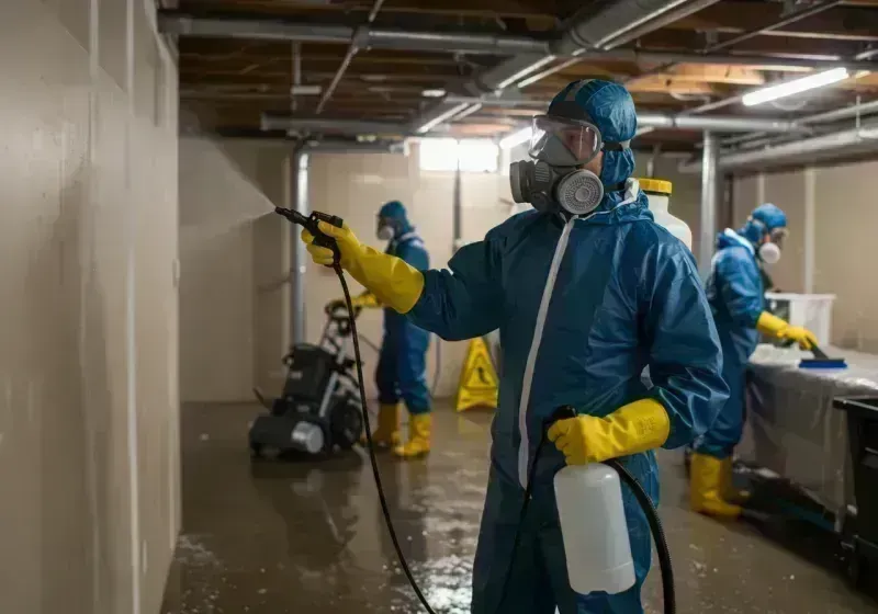 Basement Sanitization and Antimicrobial Treatment process in Alexandria, KY