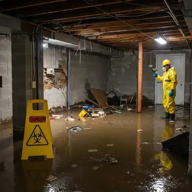 Flooded Basement Electrical Hazard in Alexandria, KY Property